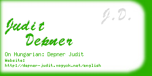 judit depner business card